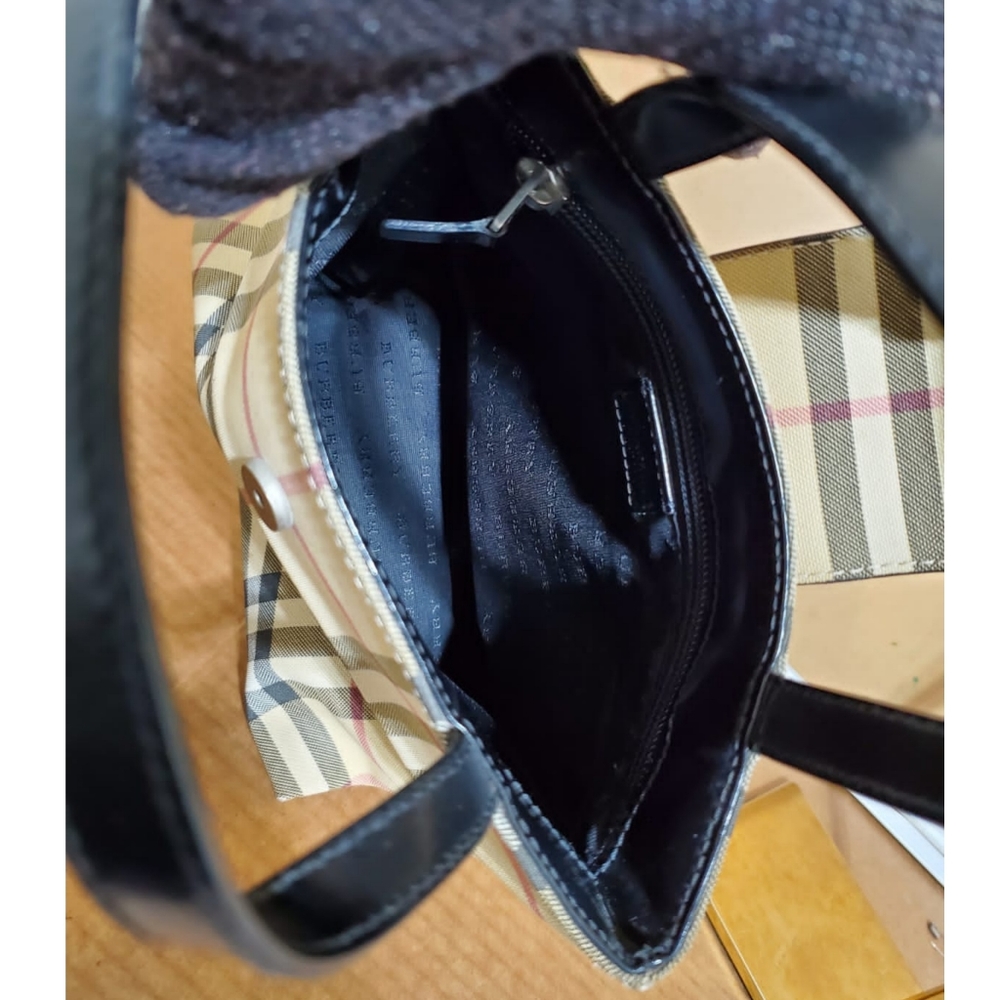 BURBERRY Haymarket Check Top Handle Tote Bag - Picture 10 of 11